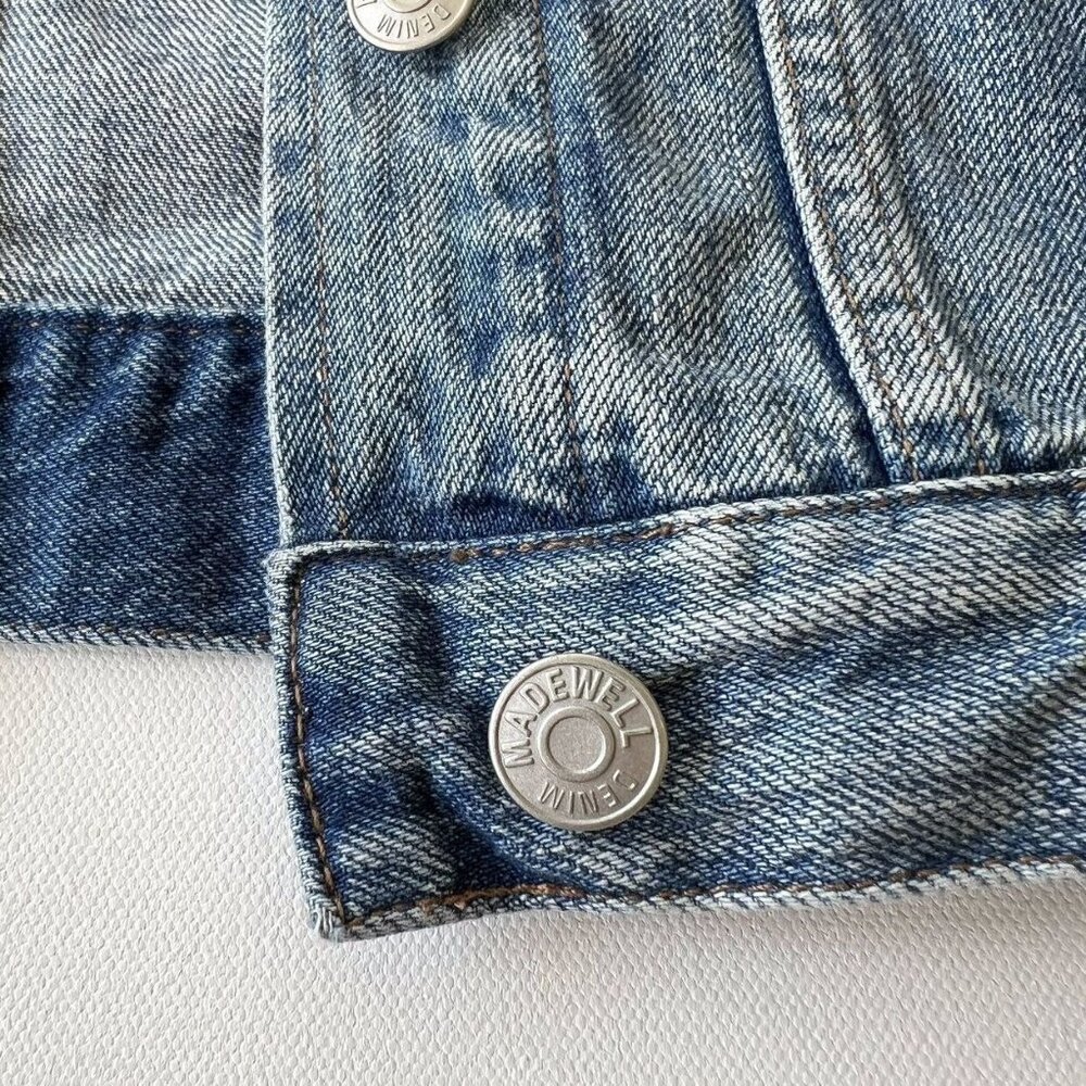 Madewell The Oversized Jean Jacket In Capstone Wash Xs View 6